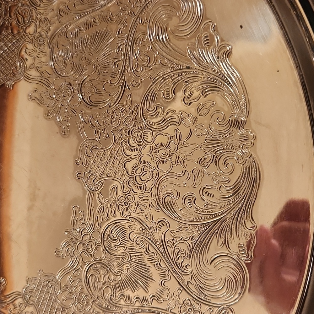 Silver serving tray - Picture 2 of 4